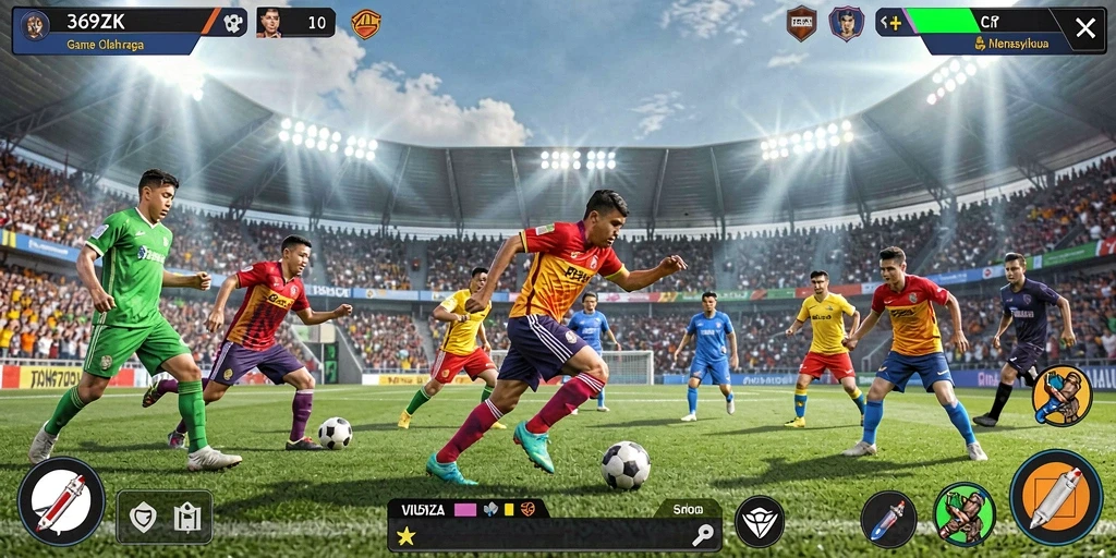 Tampilan gameplay Sports yang mendebarkan dan interaktif.