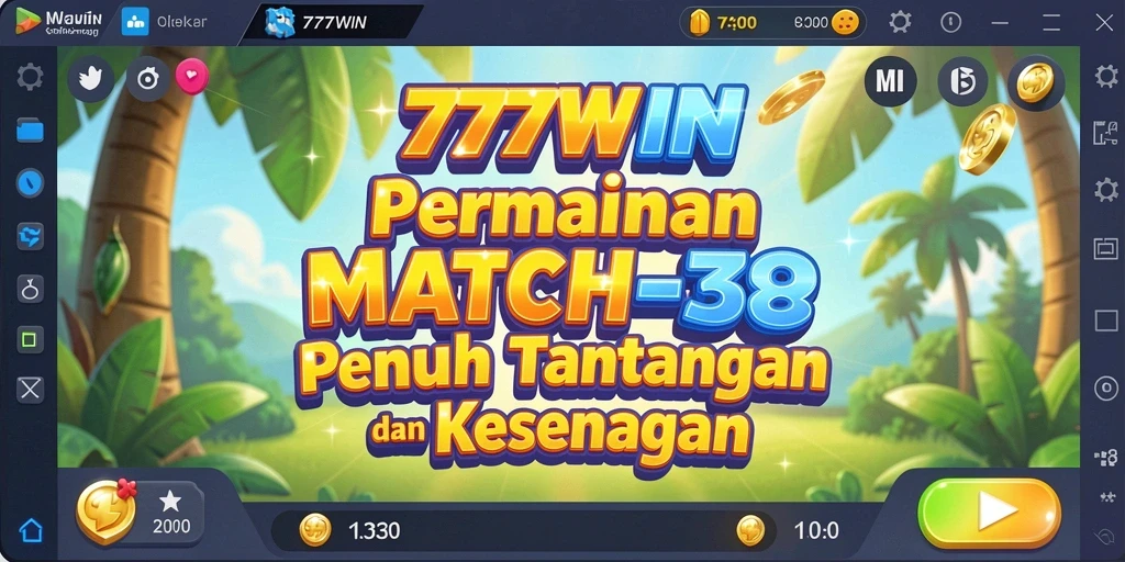 Gameplay seru 777WIN dengan tantangan Match-3 yang menarik.