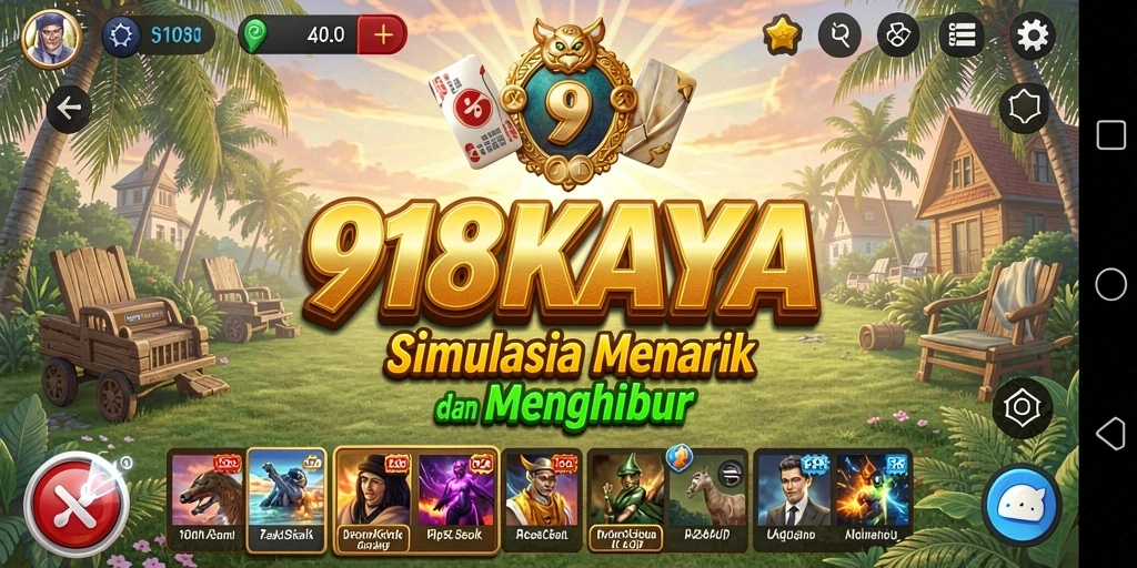 Tampilan menarik dari gameplay 918KAYA yang penuh warna.