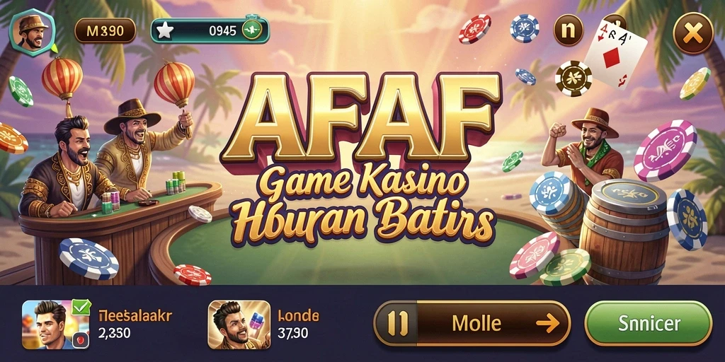 Screenshot AFAF menampilkan gameplay Kasino yang mengasyikkan dan interaktif.