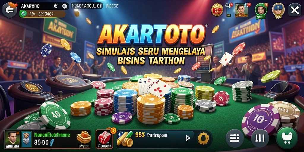 Tampilkan gameplay AKARTOTO yang mendebarkan dan interaktif.