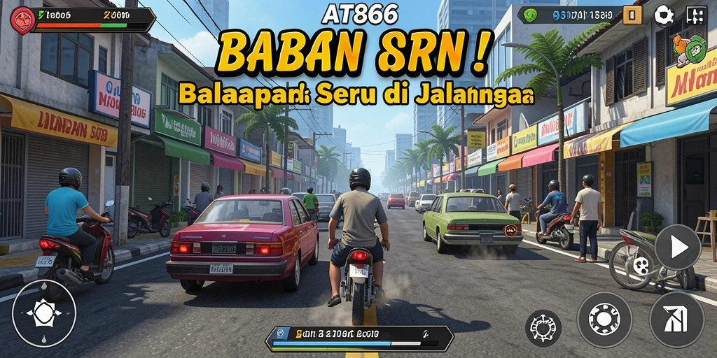 Tangkapan layar AT866 yang menunjukkan aksi balapan mendebarkan di berbagai trek.