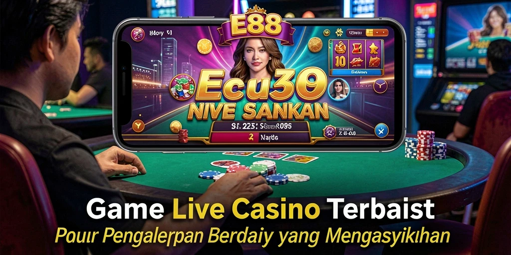 Gameplay seru E88 dengan dealer profesional dalam suasana Live Casino.