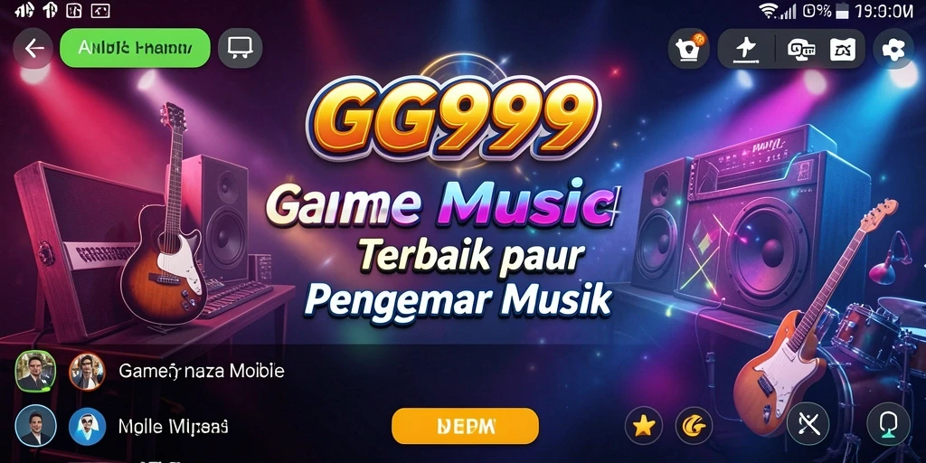 Tampilan gameplay GG999 dengan suasana musik yang seru.