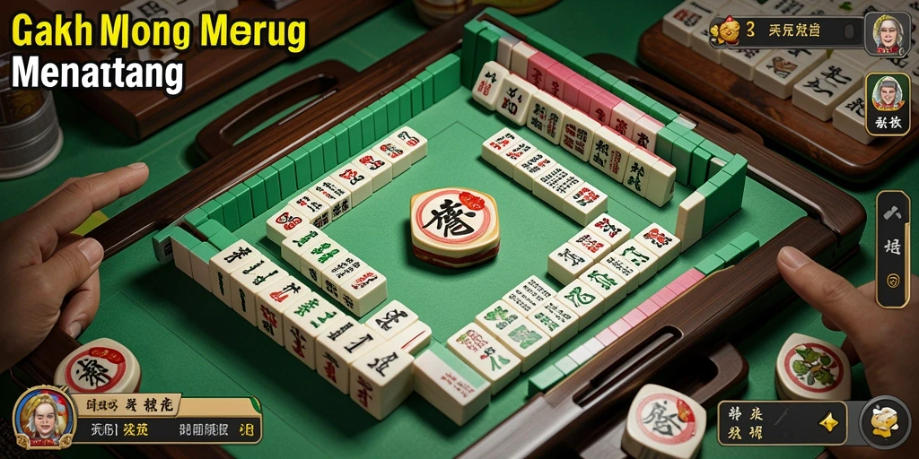 Screenshot gameplay HO3 dengan fokus pada ubin Mahjong yang menarik.