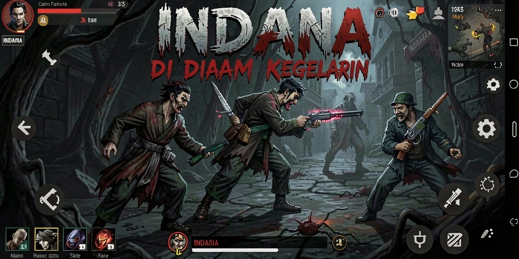 Gameplay menegangkan dalam suasana Horror yang kelam.