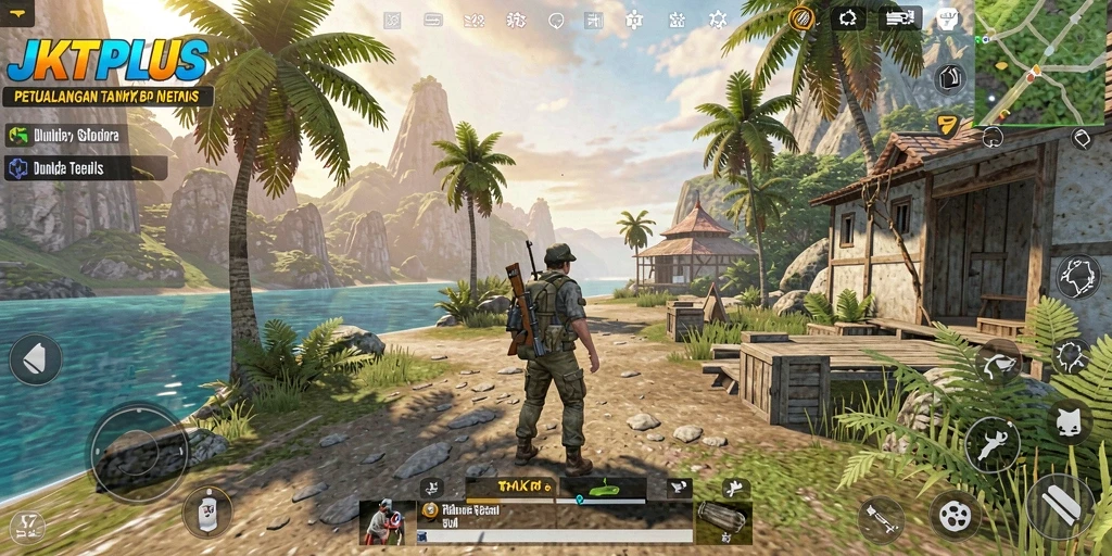Gameplay seru dan interaktif di dunia terbuka JKTPLUS.