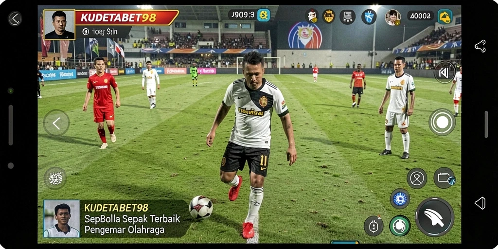 Tampilan gameplay <strong>KUDETABET98</strong> yang menegangkan dan realistis saat bertanding.