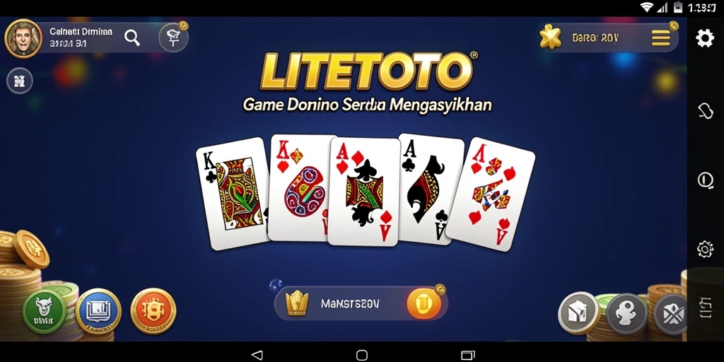 Screenshot dari gameplay dominonya yang seru dan menantang.