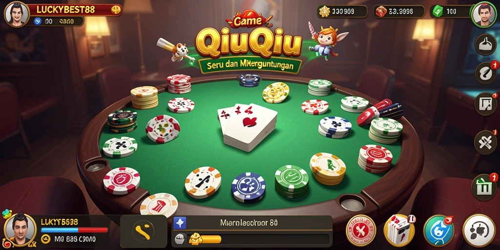 Tampilan gameplay QiuQiu di LUCKYBEST88 yang menarik.