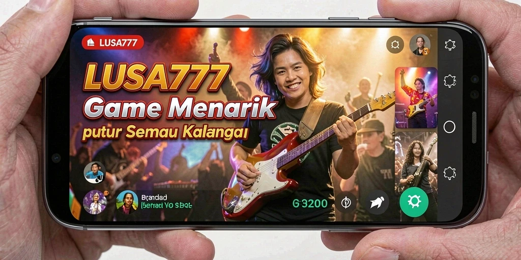 Screenshot LUSA777 dengan tampilan gameplay musik yang seru.