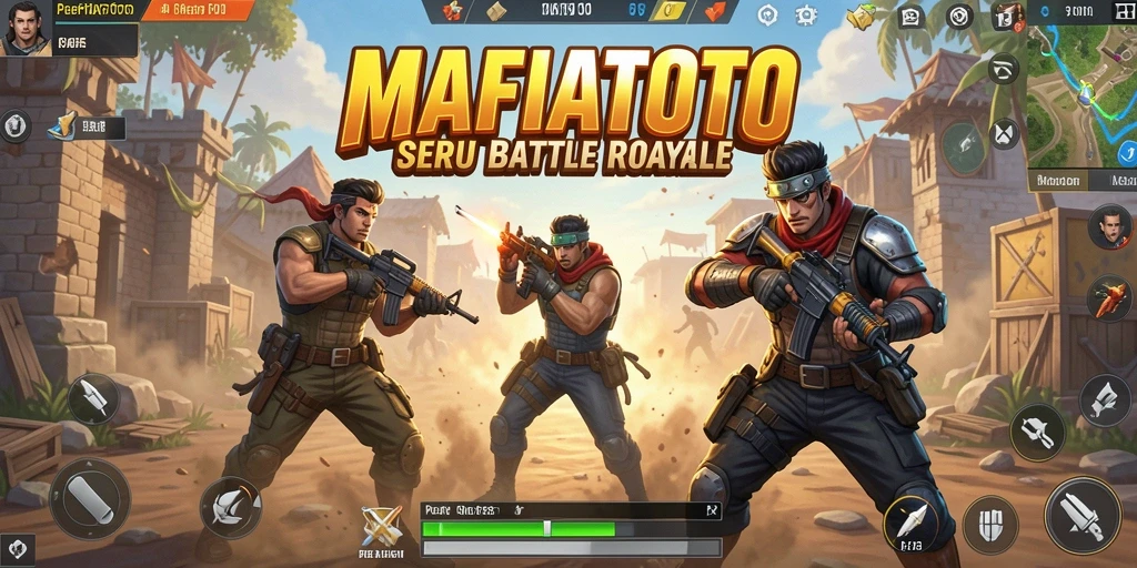 Gameplay seru dari MAFIATOTO dalam pertempuran Battle Royale.