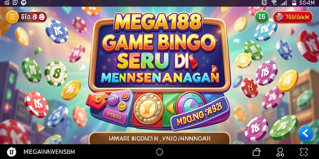 Tampilan gameplay seru di MEGA188 dengan suasana Bingo yang menyenangkan.