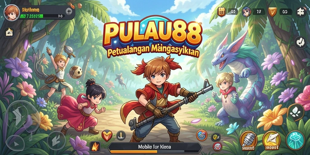 Tampilan gameplay PULAU88 yang penuh warna dan menarik.