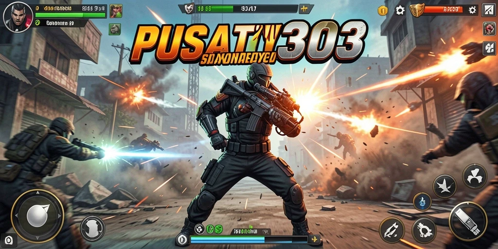 Screenshot gameplay PUSAT303 menampilkan aksi yang mendebarkan.