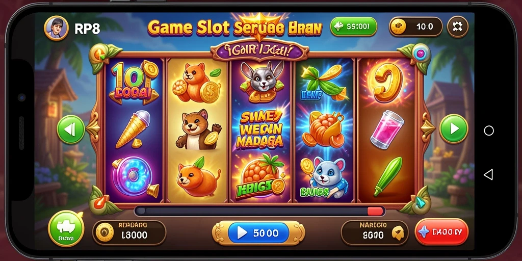 Gameplay seru RP8 yang penuh dengan peluang menang.