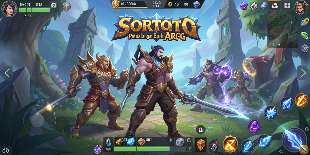 Tampilan menarik dari gameplay SORTOTO yang penuh aksi ARPG.