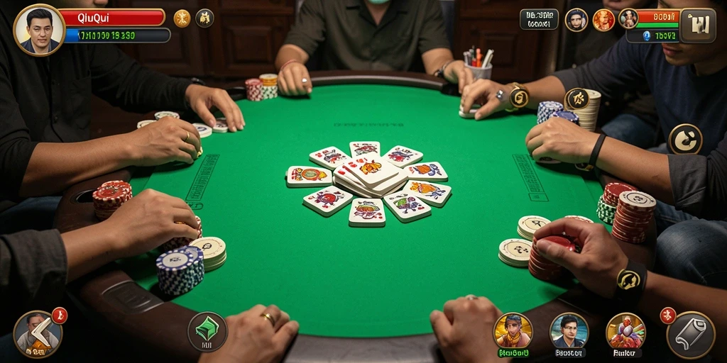 Tampilan gameplay T6 yang seru dan menarik dalam permainan QiuQiu.