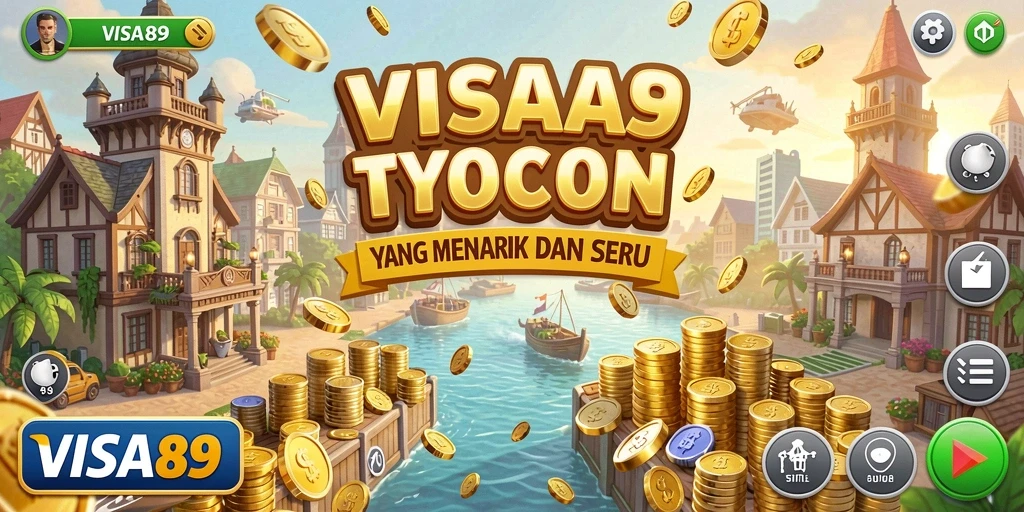 Tampilan menarik dari gameplay VISA89 yang penuh strategi Tycoon.