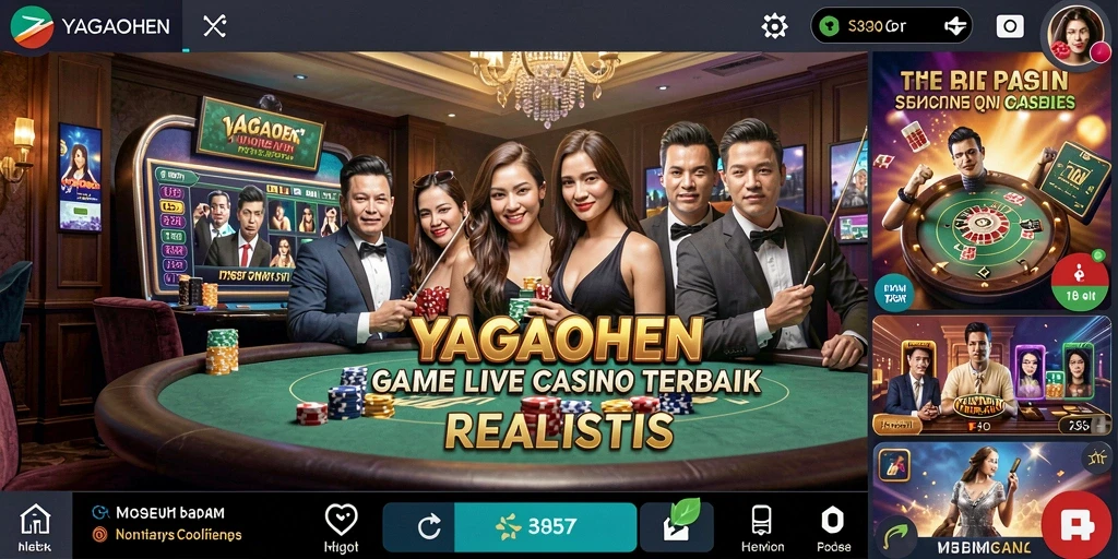 Tampilan gameplay menarik di YAGAOHEN dengan dealer langsung.